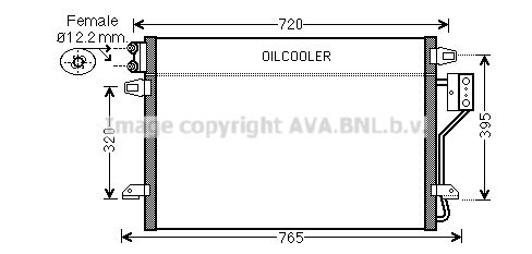 AVA QUALITY COOLING Kondensators, Gaisa kond. sistēma CR5106